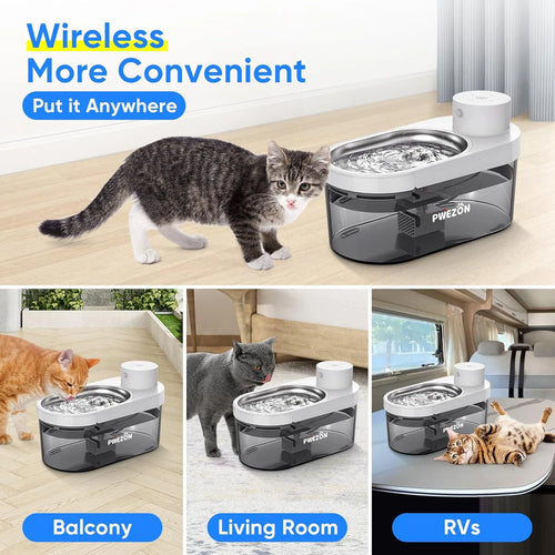 Smart Filtered Water Fountain for Cats & Dogs