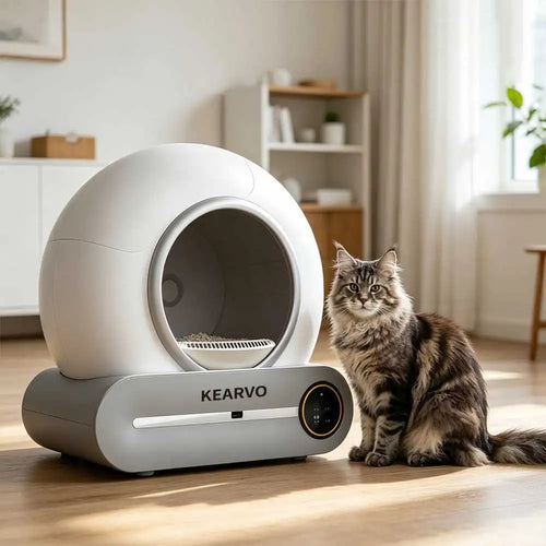 Tuya App-Controlled Automatic Cat Litter Box โ 65L Odor-Sealed Waste Station