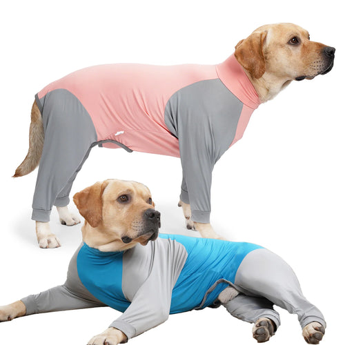 Ultra-Stretch Full-Body Dog Recovery Suit & Anti-Shedding Loungewear