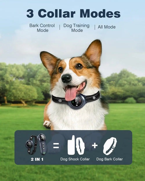 Smart 2-in-1 Dog Training Collar β Auto-Bark Sensor + 1,000m Remote Control