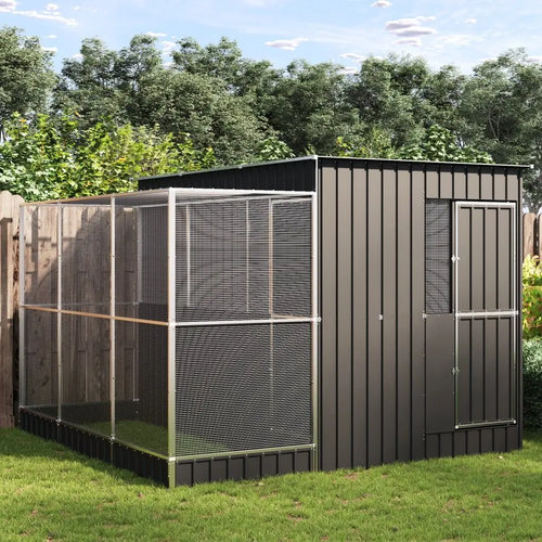 Extra-Large Steel Bird Aviary with Modular Extension β Walk-In Cage
