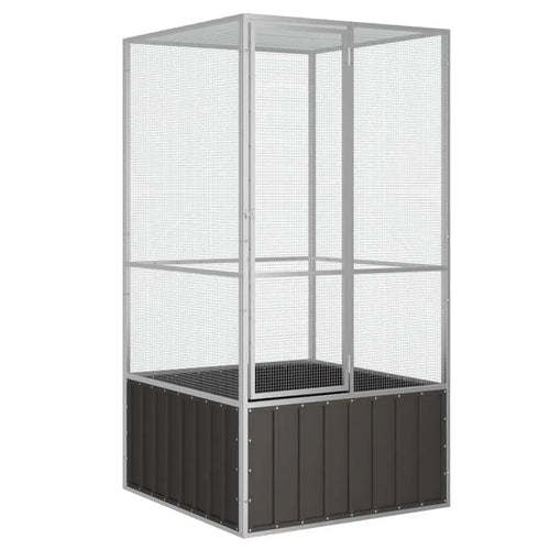 Large Galvanized Steel Bird Cage β Anthracite Finish (43.7" x 42.1" x 83.3")