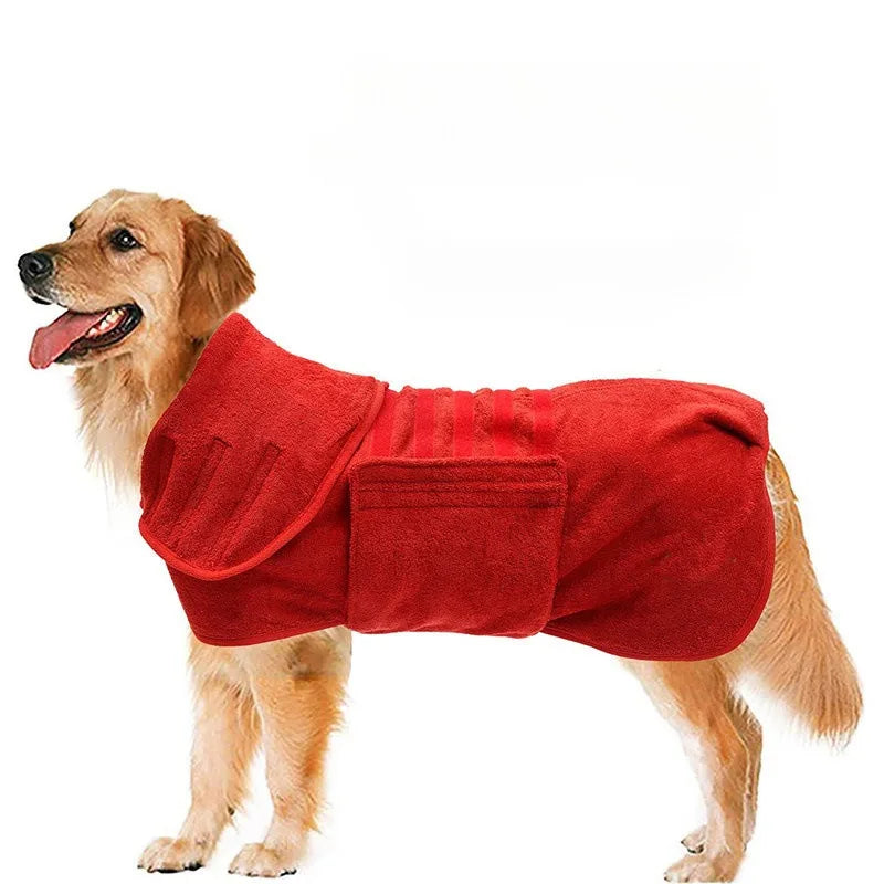 Ultra-Absorbent Wearable Pet Drying Robe for Cats & Dogs