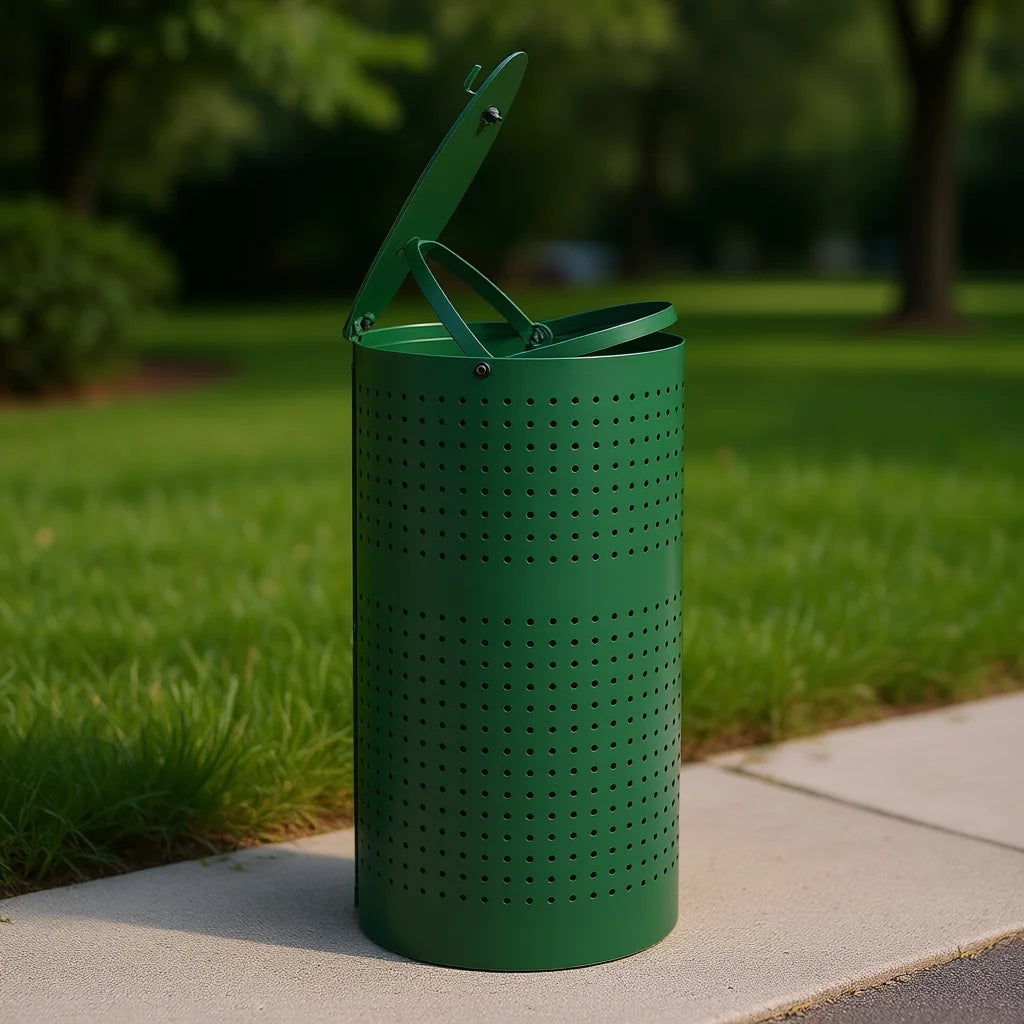 Weather-Resistant Outdoor Dog Poop Trash Can – Odor Control Pet Waste Bin