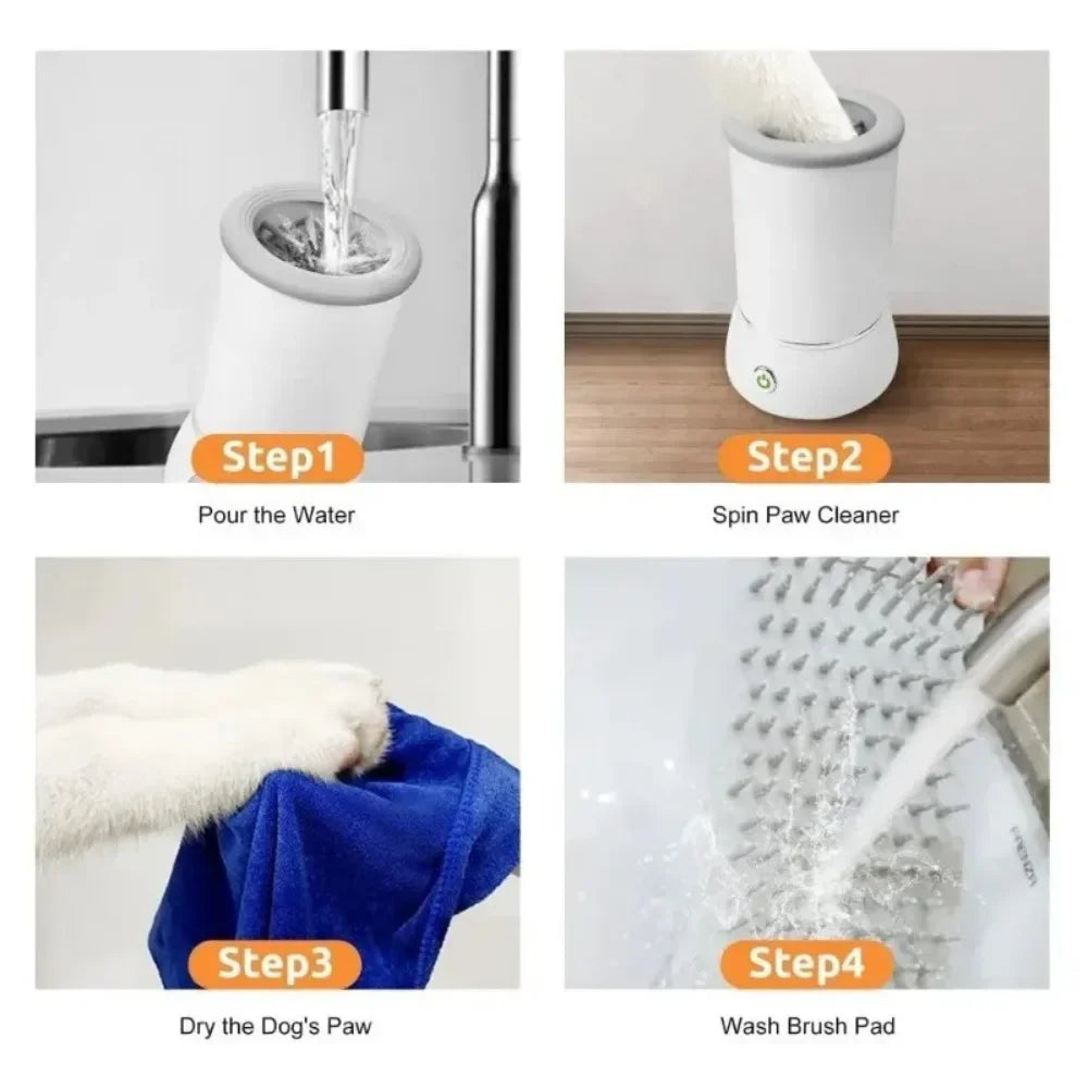PetPulse™ Portable Pet Paw Cleaner Cup – Soft Silicone Bristles
