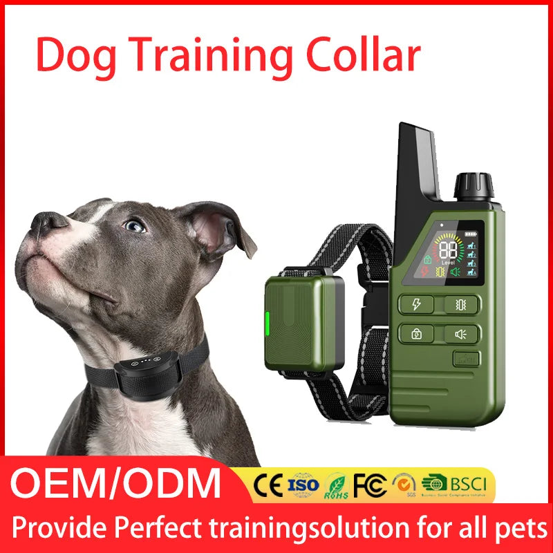 Dog training collar and charging cable
