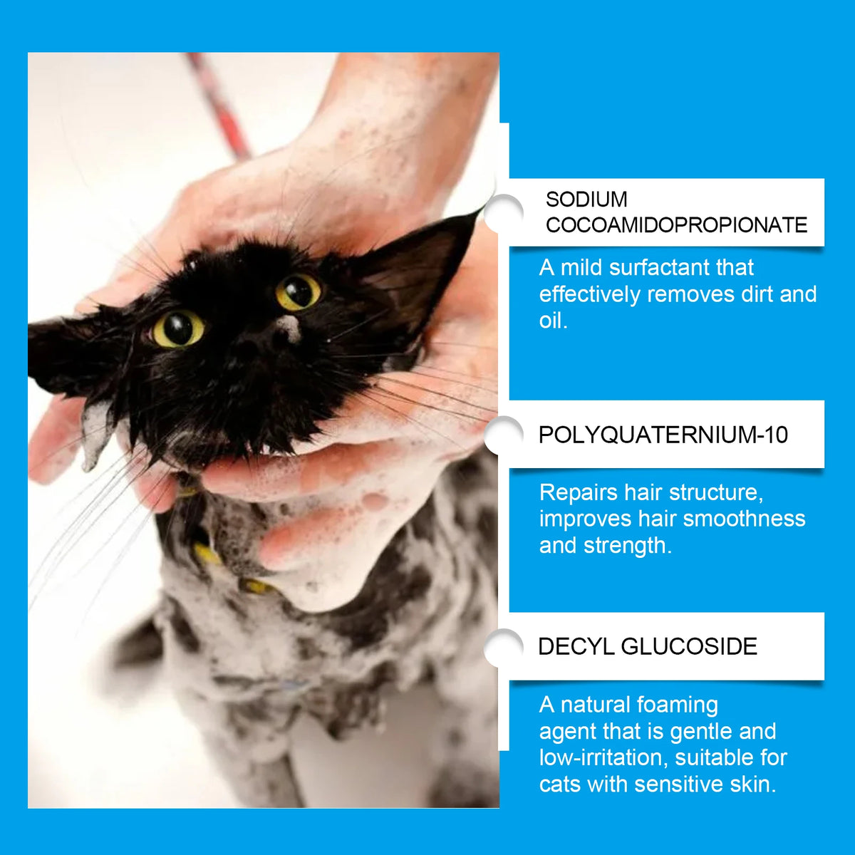 2-in-1 Pet Dry Foam Shampoo & Massage Cleanser for Dogs & Cats