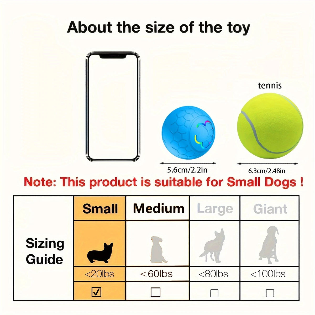 Bite Resistant Pet Smart Bouncing Ball