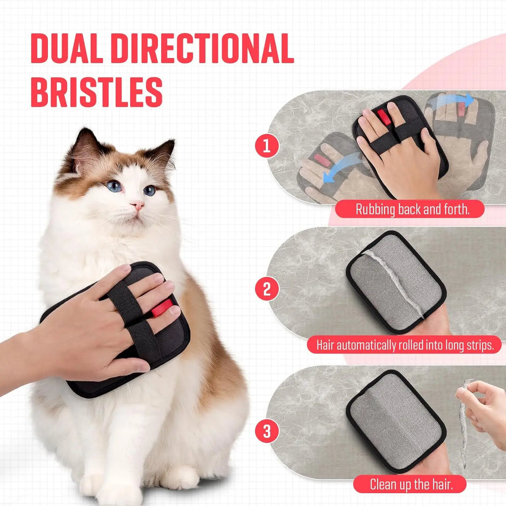 Compact Reusable Pet Hair Remover Glove – Rinse & Reuse Fur Eraser