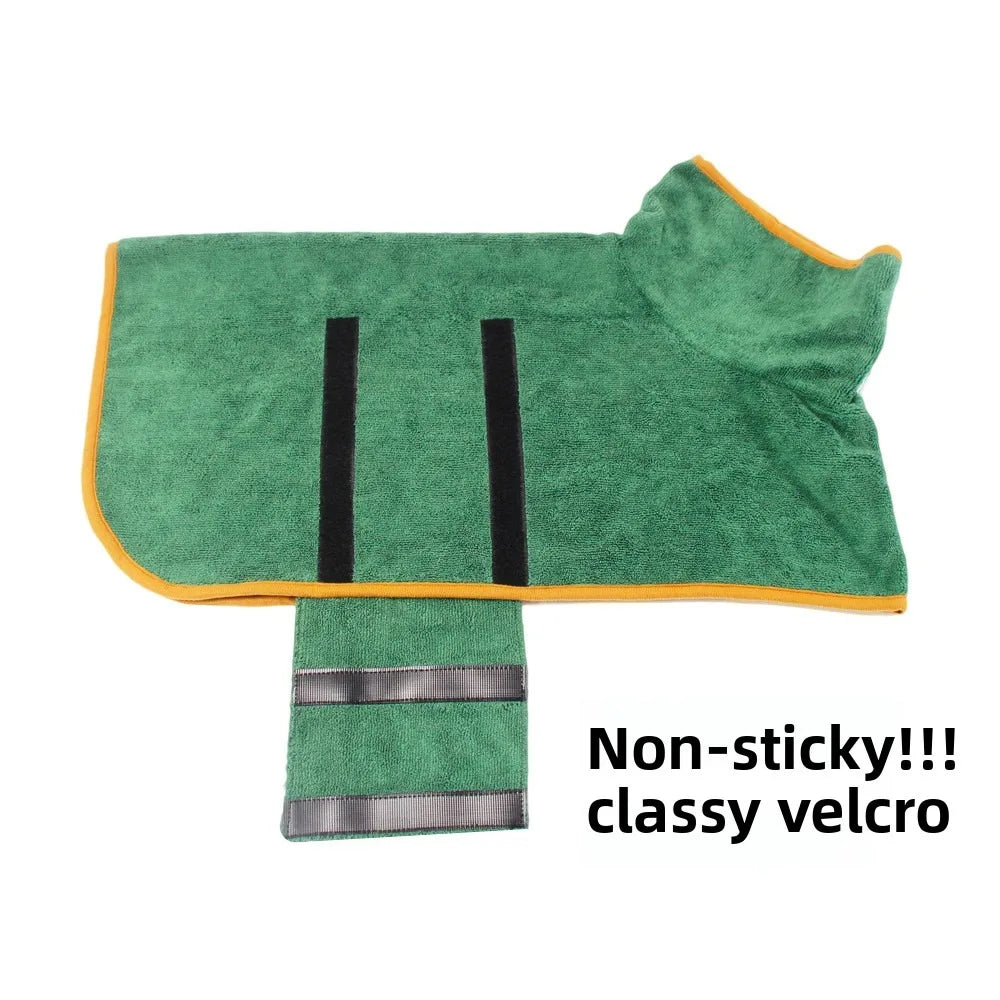 Ultra-Absorbent Wearable Pet Drying Robe for Cats & Dogs