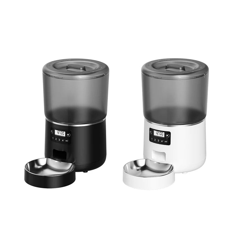 Smart Automatic Pet Feeder – Waterproof Stainless Steel Food Dispenser