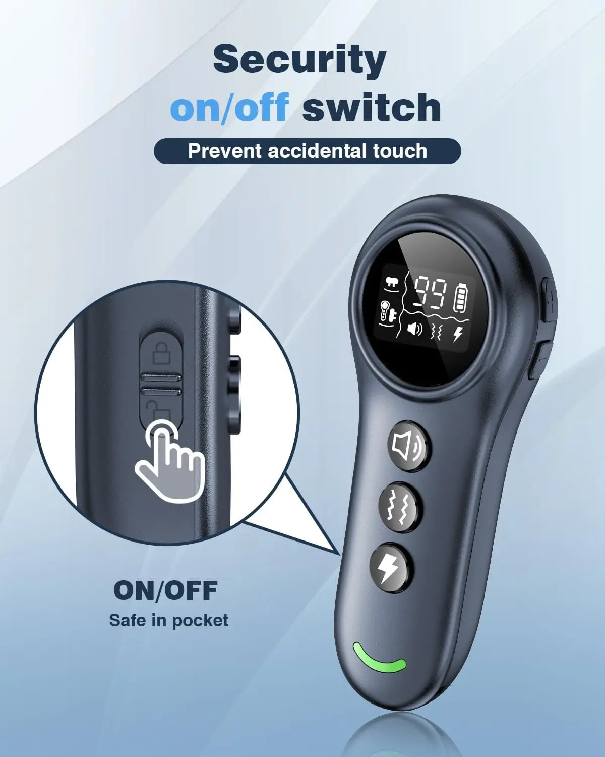 Dog training collar with USB charging cable