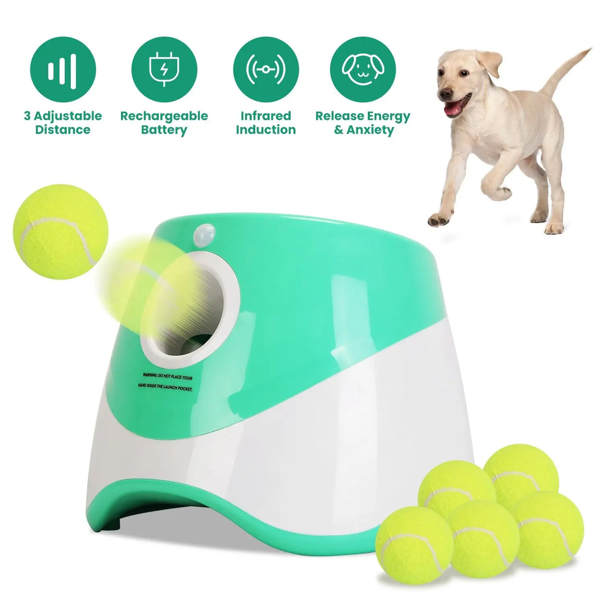 PawPlay Automatic Dog Ball Launcher