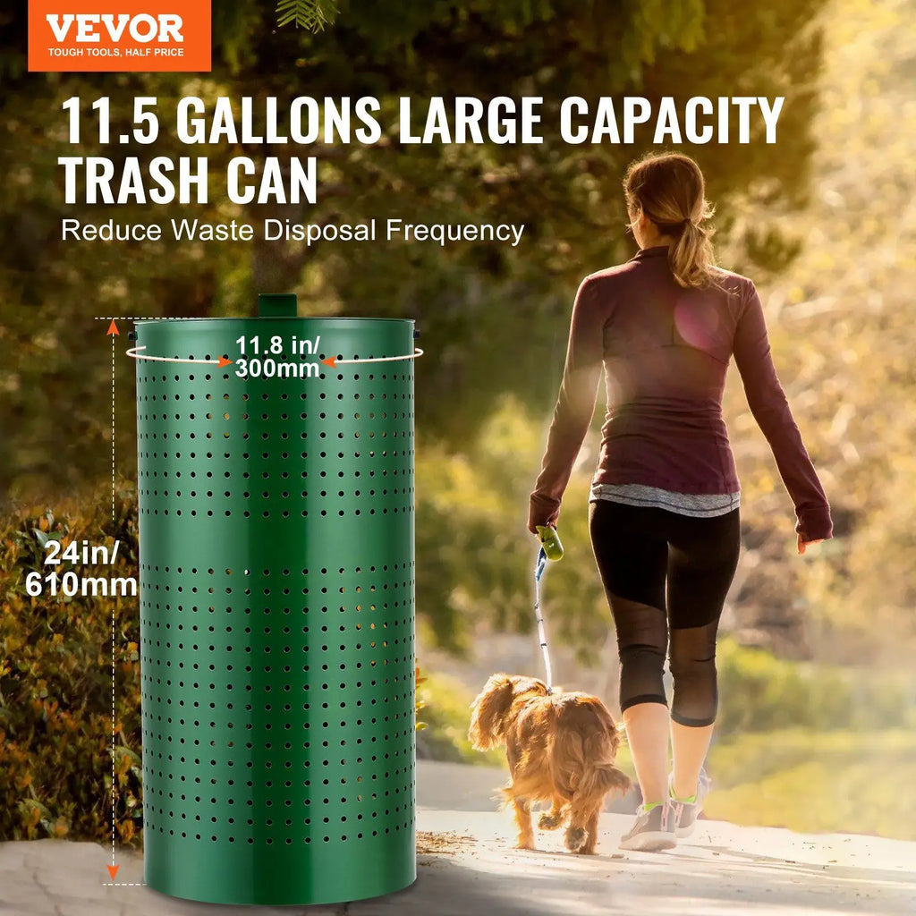 Weather-Resistant Outdoor Dog Poop Trash Can – Odor Control Pet Waste Bin