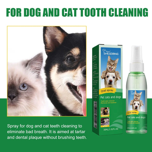 FreshPaws™ Pet Tooth Deodorizer & Breath Freshening Mouth Spray.