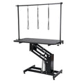 Professional Hydraulic Heavy-Duty Grooming Table (43") for Large Dogs.