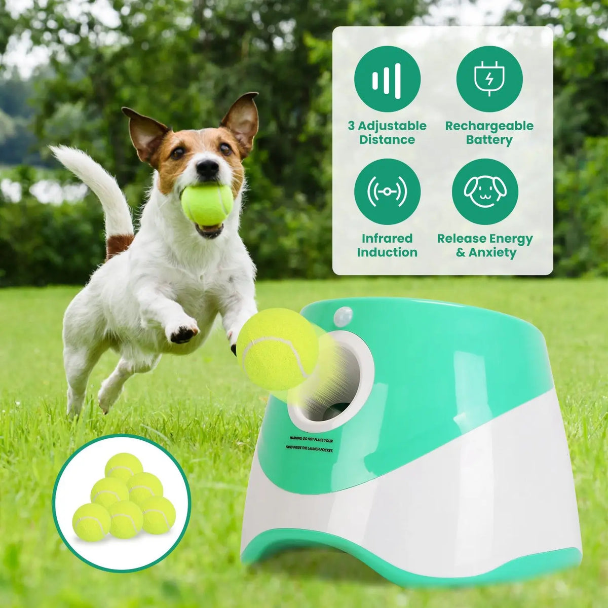 PawPlay Automatic Dog Ball Launcher