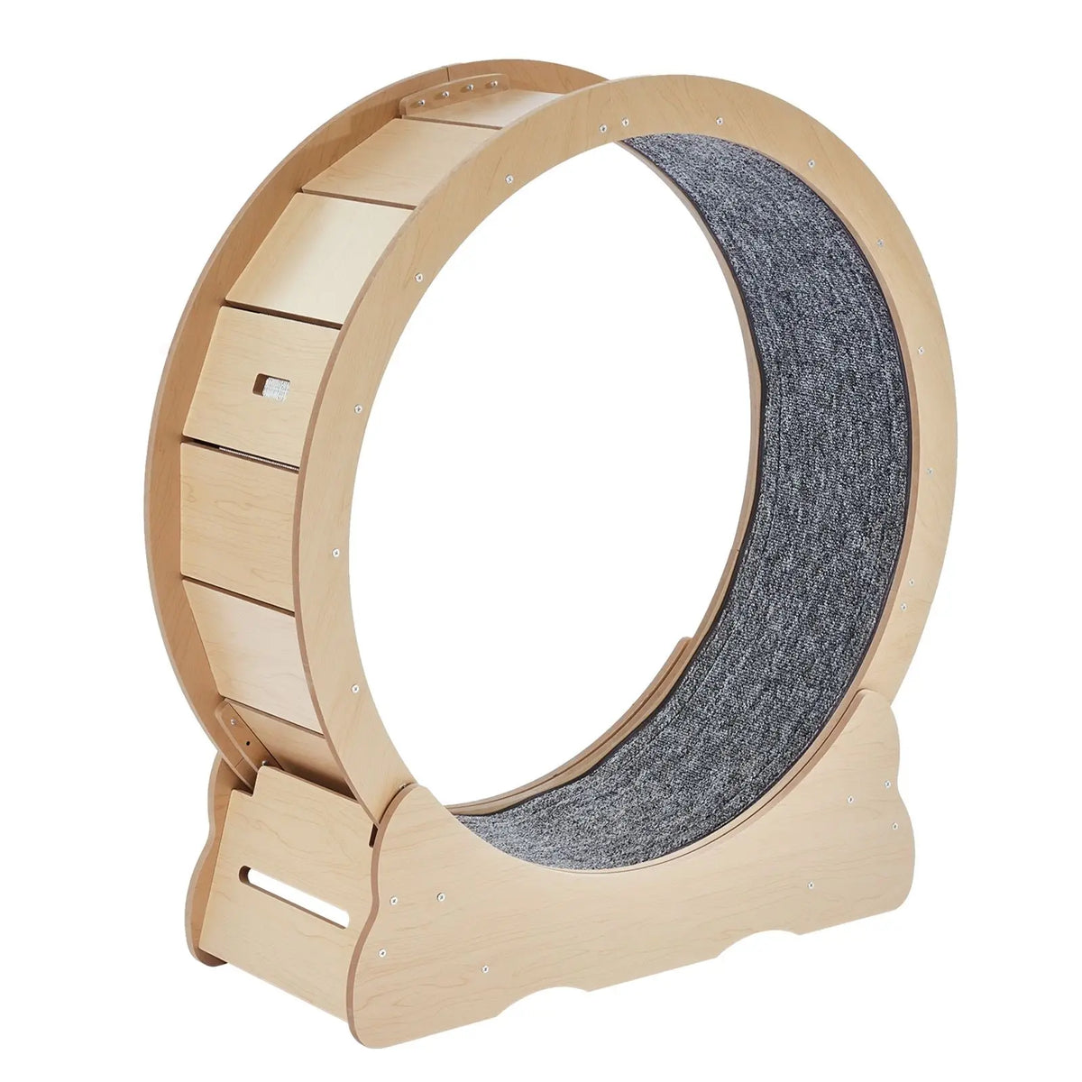 PetPulse™ 36" Indoor Cat Exercise Wheel with Carpeted Track & Teaser